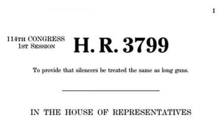To provide that silencers be treated the same as long guns.
