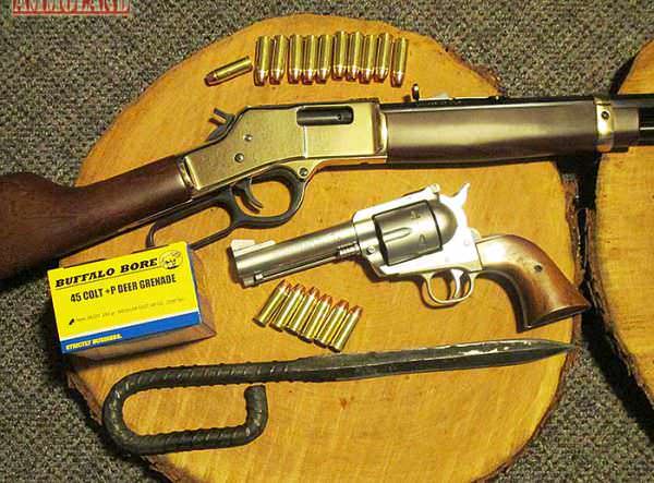 Henry Big Boy Brass 45 Long Colt for Hunting Deer & Delaying Evil