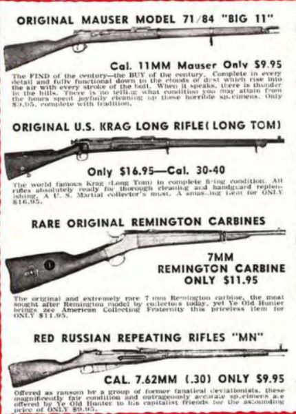 1958 Ye Old Hunter Surplus Sale Ad Continued 3