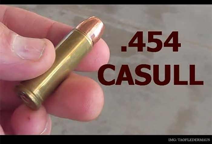 The .454 Casull Revolver Cartridge.