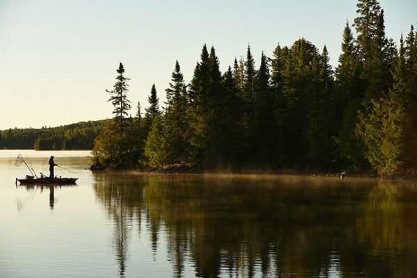 Fishing on a Lake 