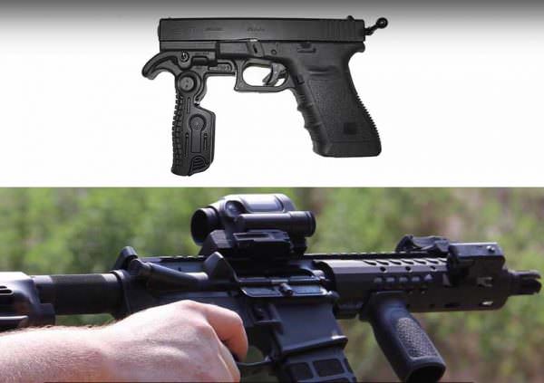 Pistol with Vertical Forward Grip