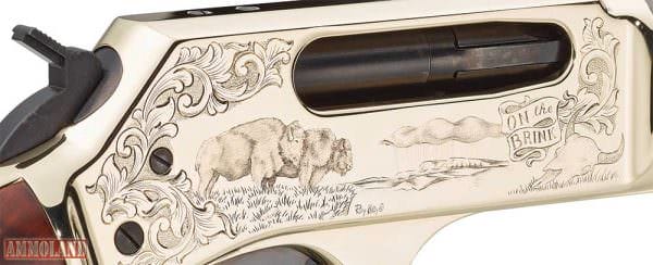 Return of a Monarch Bison Tribute Rifle Engraving