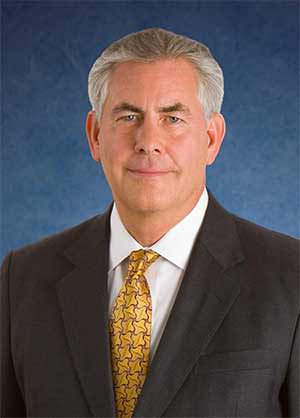 Exxon CEO Rex Tillerson