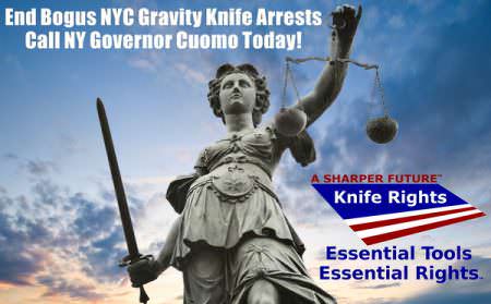 End Bogus NYC Gravity Knife Arrests - Call NY Governor Cuomo Today!