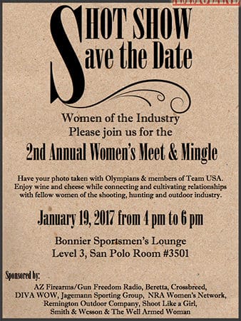 2017 Second Annual Women’s SHOT Show Meet & Mingle