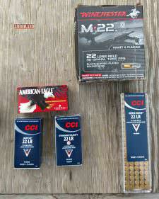 22LR used for this review was a mix between CCI, Winchester, and American Eagle.