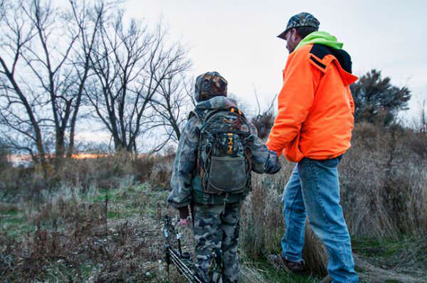 Father and Son Hunting