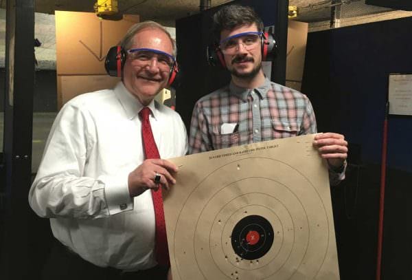 Jim Gilmore target shooting.