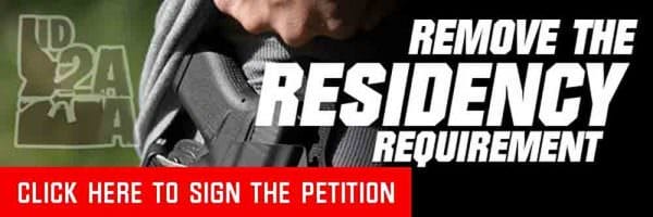 Sign the petition to remove the residency requirement from Constitutional Carry sponsored by Rep. Karey Hanks (R-35).