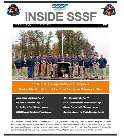 Scholastic Shooting Sports Foundation newsletter