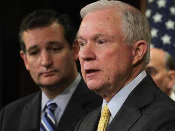 Ted Cruz and Jeff Sessions Ted Cruz and Jeff Sessions