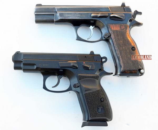 CZ-75 Handgun vs Tristar C 100 Handgun (btm)