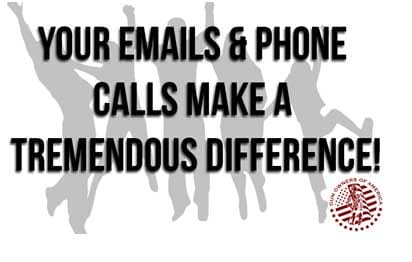 Emails & Phone Calls Make a Difference