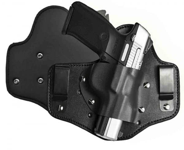 Neoprene-backed leather hybrid holster from Kinetic Concealment