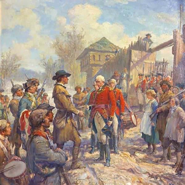 What were you saying about "toast"? [British regulars surrender to militia forces led by George Rogers Clark at Fort Sackville - PD-Art]