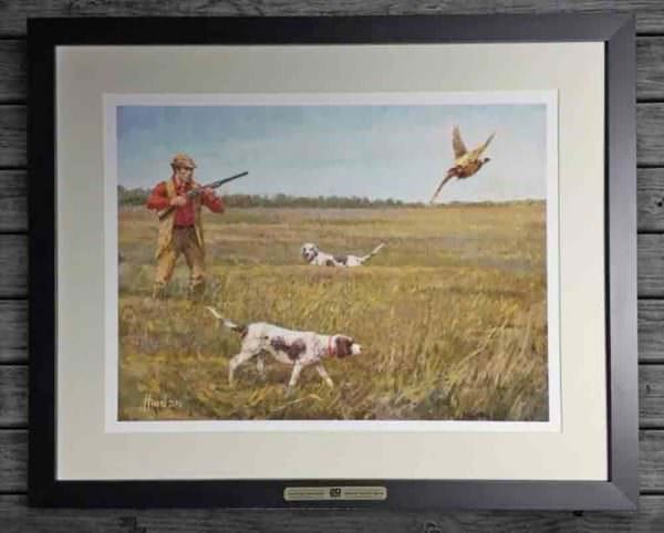 Western Artist Frank Hagel Celebrates TruckVault's  20th Anniversary With Commemorative Painting "Pheasant Hunter"