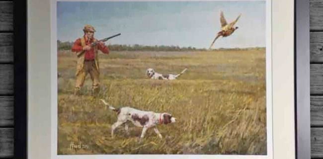 Western Artist Frank Hagel Celebrates TruckVault's 20th Anniversary With Commemorative Painting "Pheasant Hunter"