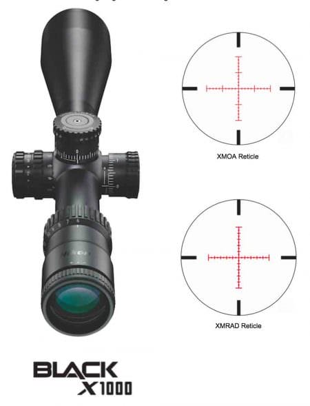 Shooters looking for rapid-action targeting capability with AR/MSR platforms can rely on the new BLACK FORCE1000 1-4x24 riflescope with capped turrets and SpeedForce reticle.