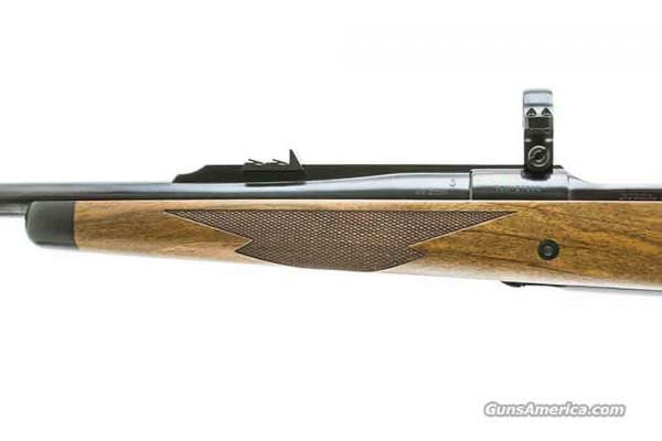 Ruger M77 Mk. II Express Magnum Rifle, Left side quarter rib with Ruger scope ring