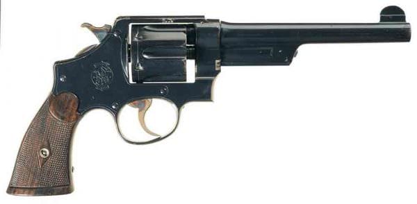 Smith & Wesson First Model .44 Hand Ejector "Triple Lock" Double Action Revolver, courtesy of Rock Island Auction