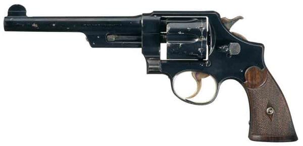 Smith & Wesson Triple Lock Smith & Wesson First Model .44 Hand Ejector "Triple Lock" Double Action Revolver, courtesy of Rock Island Auction