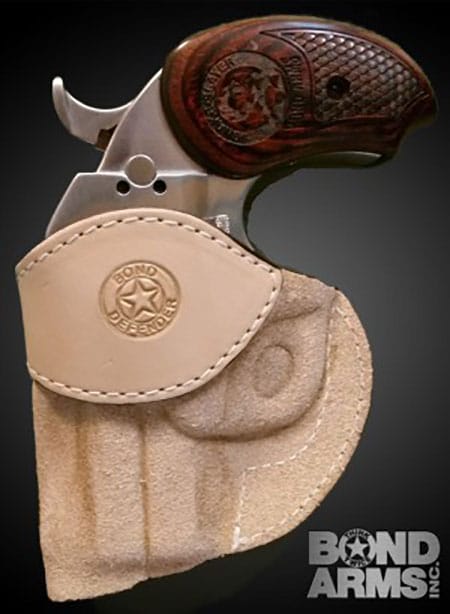 Bond Arms Snake Slayer shown in the Waistband Holster, #BAJ