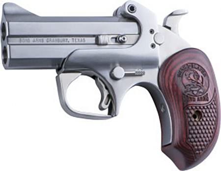 The Snake Slayer is chambered for .45 Colt (sometimes referred to as the .45 Long Colt) and .410 shot shell.