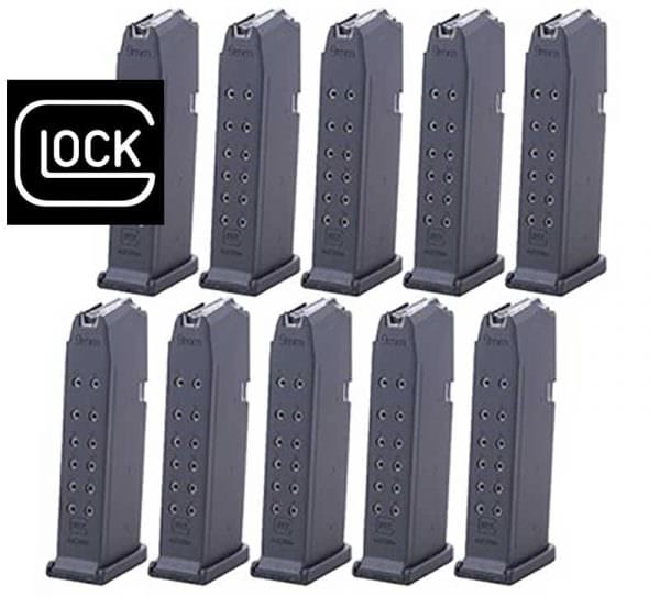 Glock Model 19 9mm Magazine 10 Pack