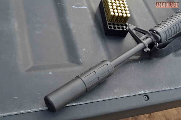 Innovative Arms Interceptor 556 Silencer on A2 Rifle
