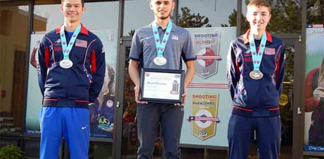 Prior to the Final, Desrosiers and Cap were 25 points ahead of the next-closest competitor. Cap also won a silver medal earlier this week in the Men’s Air Rifle event.