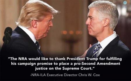 Donald Trump and Neil Gorsuch