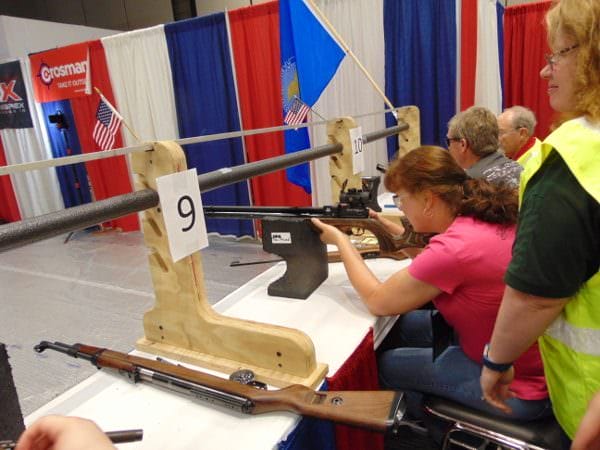 One of the hits at the NRA Annual Meeting in Atlanta was the Pyramid Air gun range.