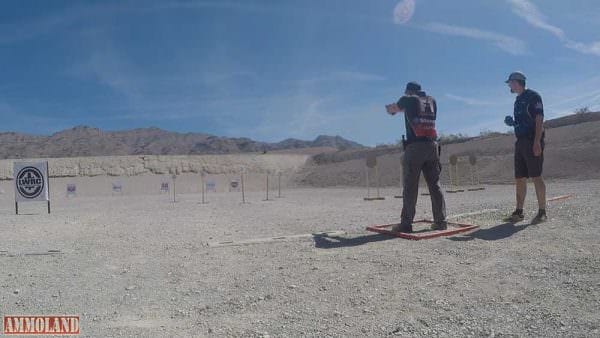 Ryan Muller firing his Hayes Custom 2011 as I time his hits at Fantasy Camp.