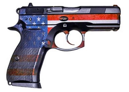 Semi Auto Flag Gun Pistol