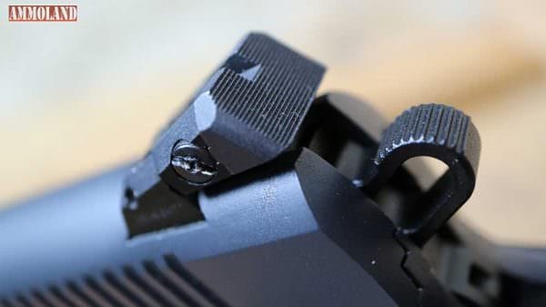 Zenith Firearms Custom 1911 Tactical Target Package Custom adjustable anti-glare rear sight