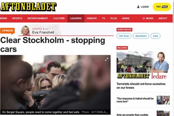 Aftonbladet wants to Ban Cars