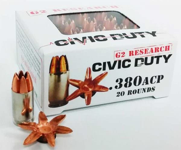 G2 Research Civic Duty Round Turns .380 ACP into Major Fight Stopper