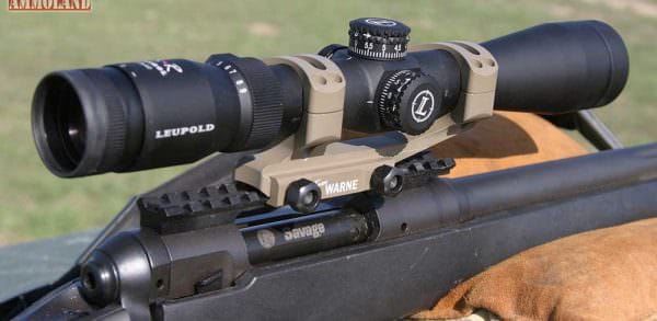 Leupold VX-R Patrol 3-9X40 Riflescope mounted on the Savage Model 10 police sniper rifle