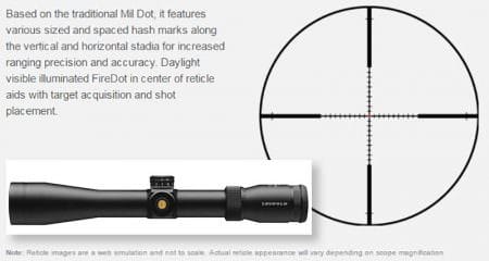 Leupold VX-R Scope Firedot Tactical Milling Reticle