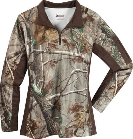 Rocky Women's SilentHunter ¼ Zip Camo Shirt