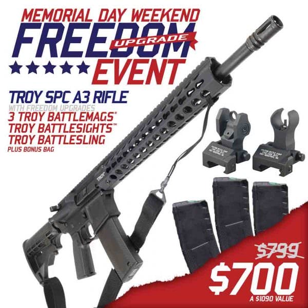 TROY Memorial Day Freedom Upgrade Event