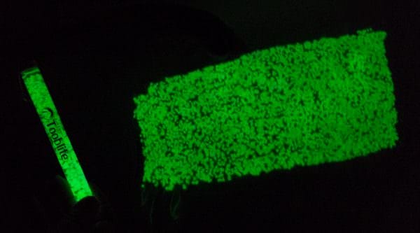 The Tooblite (left) and UV Mat (right) both use the same magic crystals to provide free illumination.