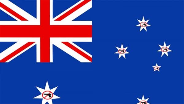 Australian Ban Guns Flag