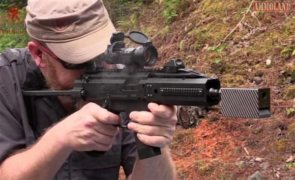 CZ Scorpion subgun with the Arion Compact Ported Suppressor : Note the lower port. CZ Scorpion subgun with the Arion Compact Ported Suppressor : Note the lower port.