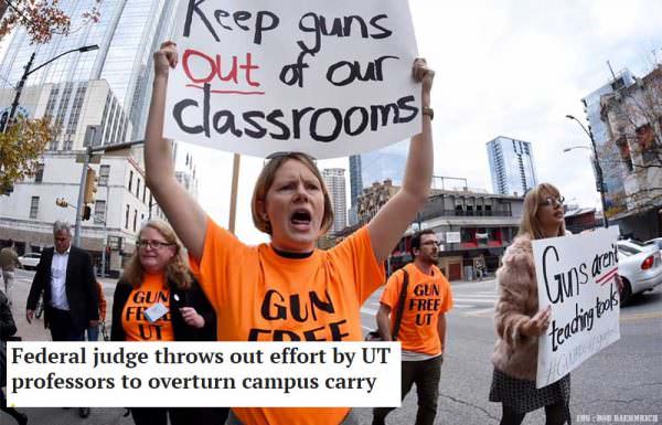 Federal Judge Throws Out Effort by UT Professors To Overturn Campus Carry