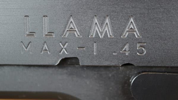 Llama Max-1 1911 Pistol Engravings