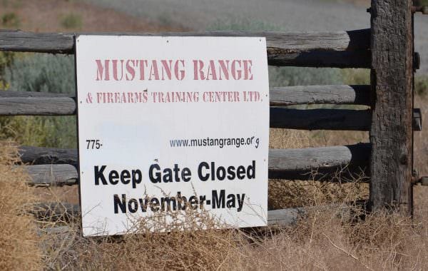 Mustang Ranch Gate Sign 2017