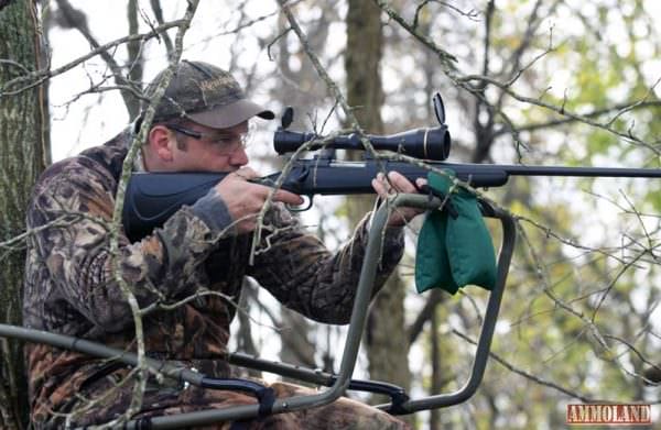 Shooting from the Caldwell Hunter Blind Bag