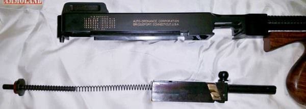 Thompson 1928A1 Submachine Gun Field Stripped Receiver